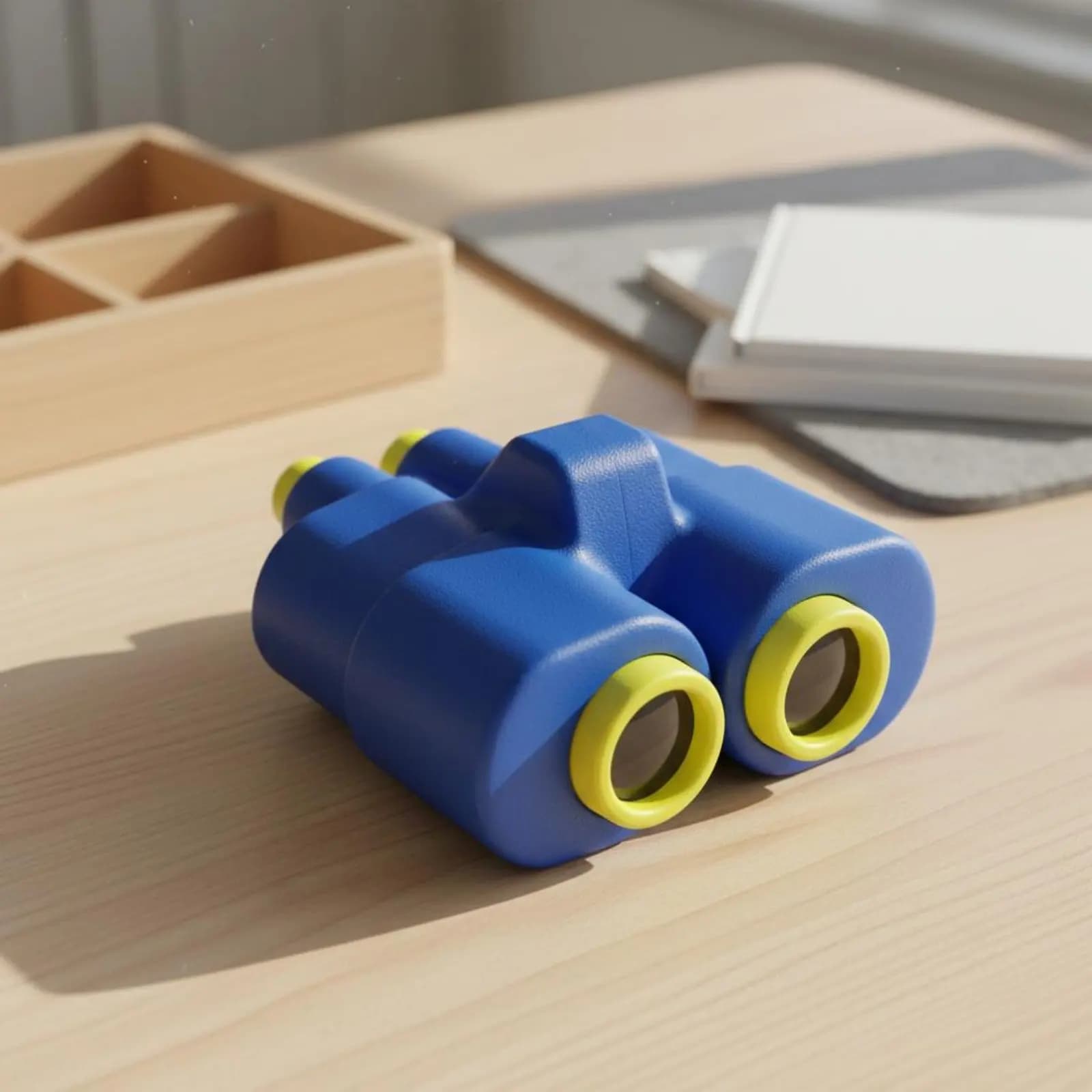 Binocolo in Plastica per Bambini, Telescopio Giocattolo Robusto e Durevole, Visore per Giochi all'Aperto, Superficie Liscia Senza Bordi, Set Altalena
