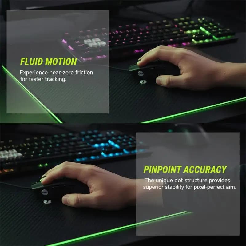 Glass Mouse Feet Pads 1 Pack DIY Universal Dots Low Friction Sticker for Smooth Mouse Performance Gaming Office