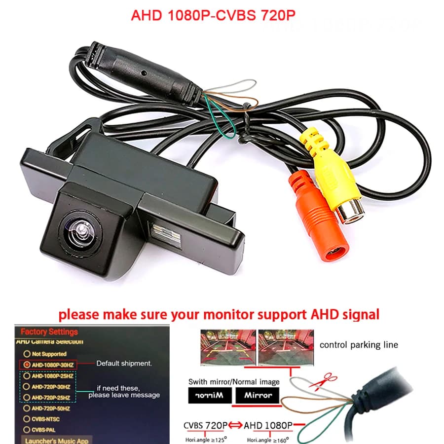 Telecamera posteriore per auto dinamica per Citroen C4/C5 DS3 DS5 DS 5LS, c-triomphe, c-quatre (2c hatchback) lifan 520 AHD 1920*1080P Camera