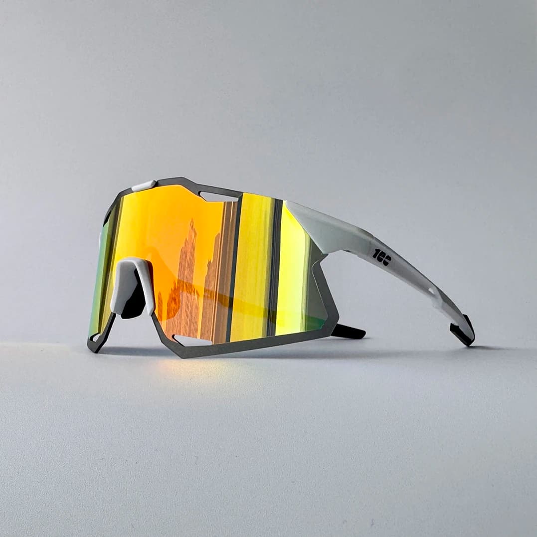 Uomo Bestseller UV400 Occhiali da sole da corsa Sport MTB Occhiali di protezione solare per esterni Bici elettrica Donna Escursionismo Occhiali da sole da caccia