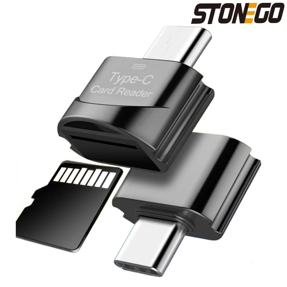 STONEGO USB 3.0 Tipo C a Micro-SD TF Adattatore Lettore di schede OTG Mini lettore di schede Lettore di schede di memoria intelligente per telefono portatile