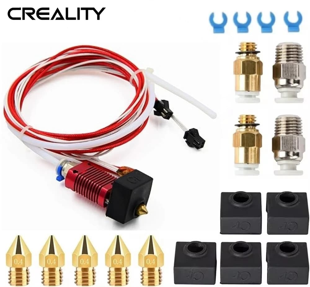Creality Kit Hotend originale Ender 5 per testa estrusore stampante 3D Ender-5 24V con copertura in silicone Blocco termico in alluminio assemblato
