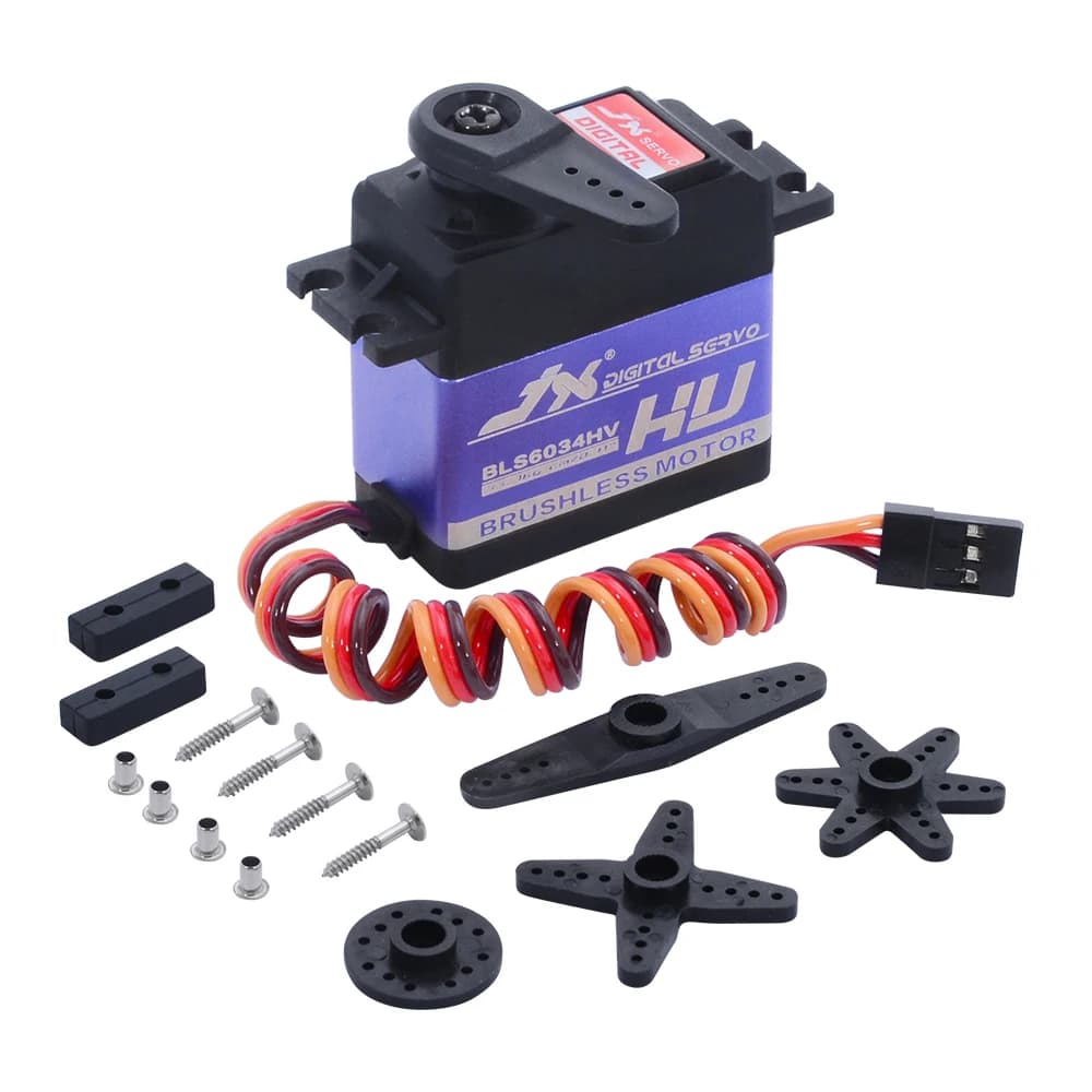 JX BLS6034HV 60g 33kg Brushless Digital Metal Gear Servo Per RC Auto Crawler RC Barca Robot Aereo Elicottero