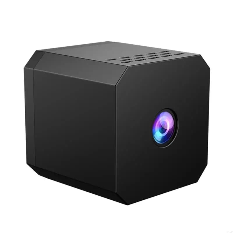 Telecamera sicurezza WiFi wireless 4X7E 4K UHD con rilevamento del movimento per visione notturna a infrarossi