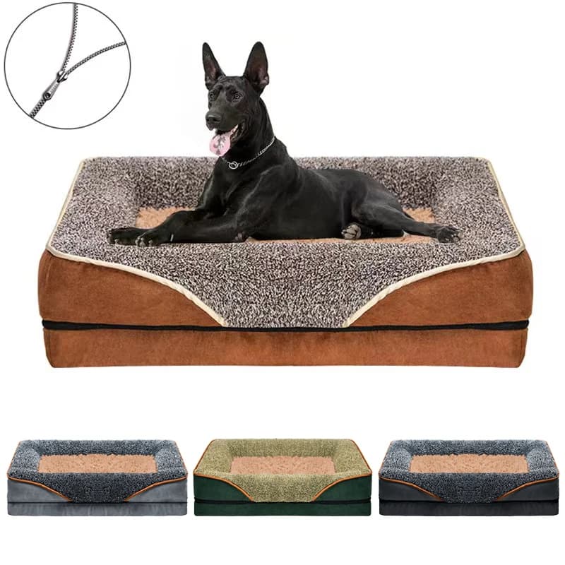 Divano e cuccia per cani rimovibili e lavabili per tutte le stagioni, divano-cuccia per animali domestici, comodo e morbido divano-cuccia per gatti con bordi rialzati
