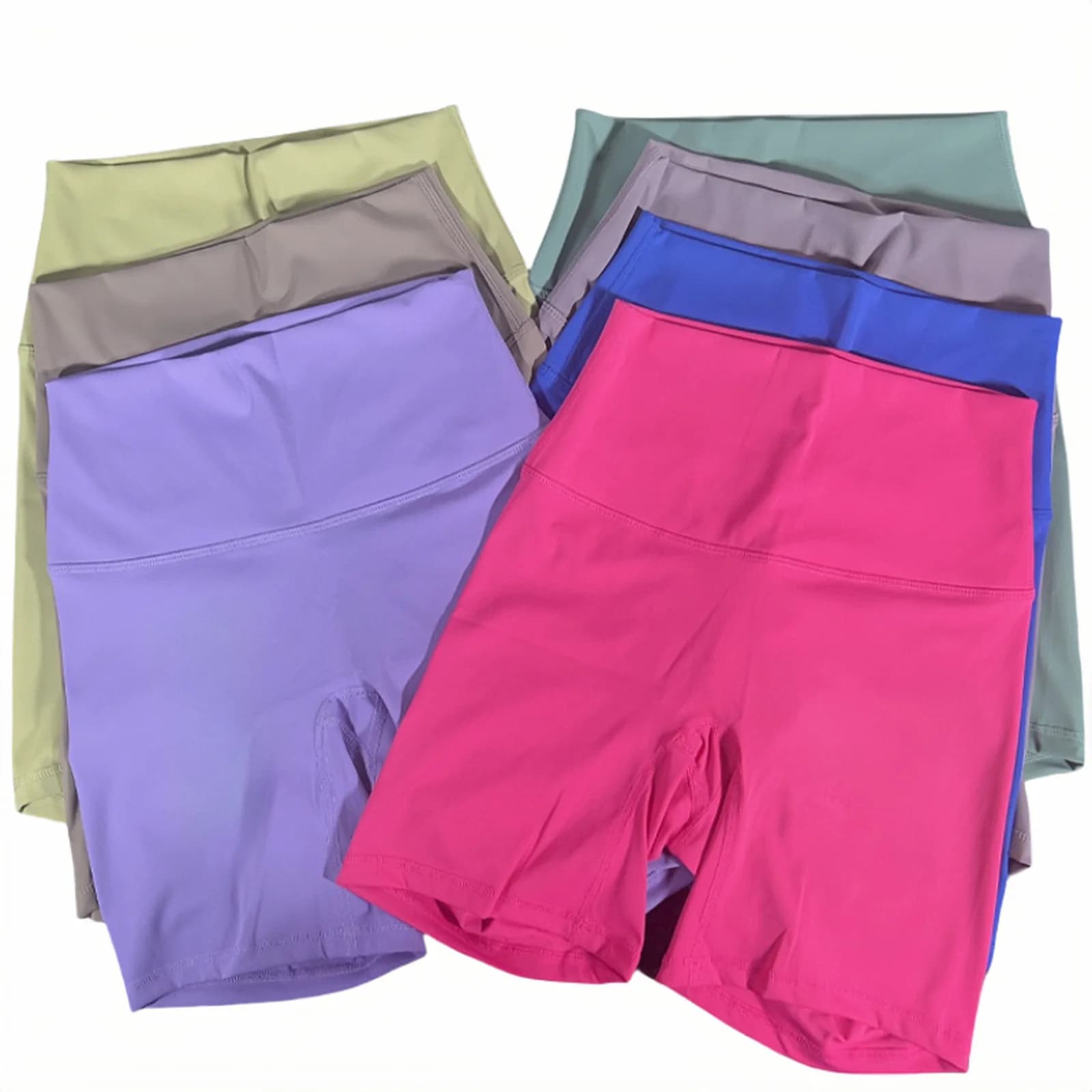 Women's high waist sports yoga shorts with hidden pockets, 4-point fitness shorts, running, cycling, breathable leggings