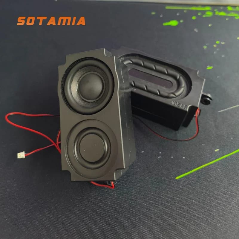 SOTAMIA 2Pcs 78x40mm Mini Cavity Speaker 4 Ohm 5W Audio Passive Speaker HIFI Power Loudspeaker DIY Smart Home AI Robot Projector
