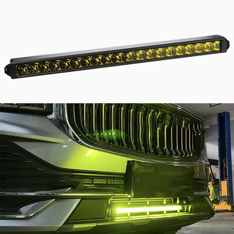 Faretto per griglia anteriore per auto per Geely Monjaro L faretto per griglia centrale per auto modificata a striscia lunga a LED