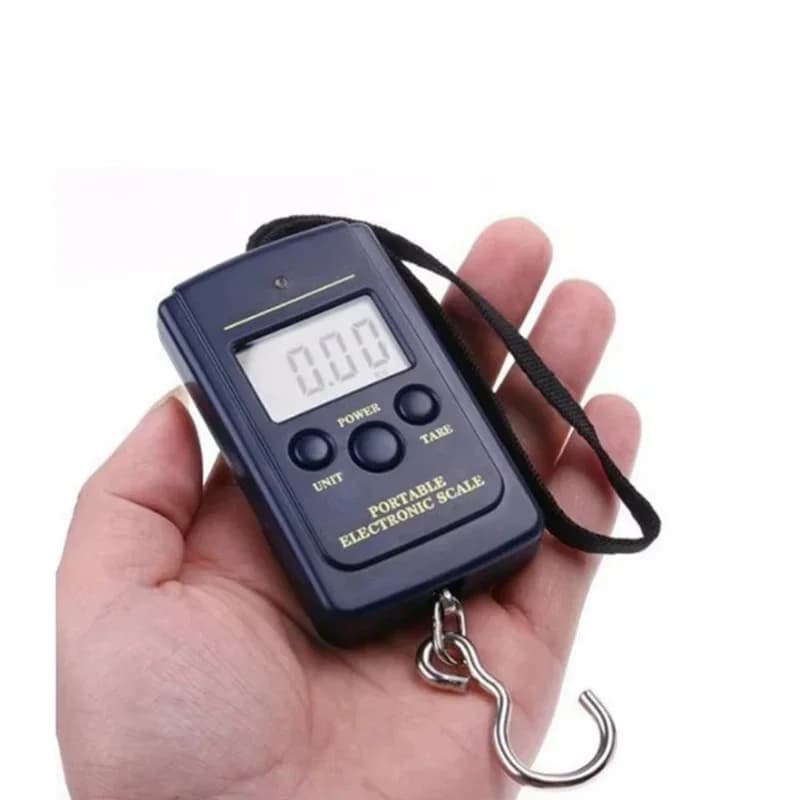 40kg Digital Electronic Hanging Hook Scale Mini without Backlight with Bubble Bags for Fishing Luggage Travel Kitchen Weighing