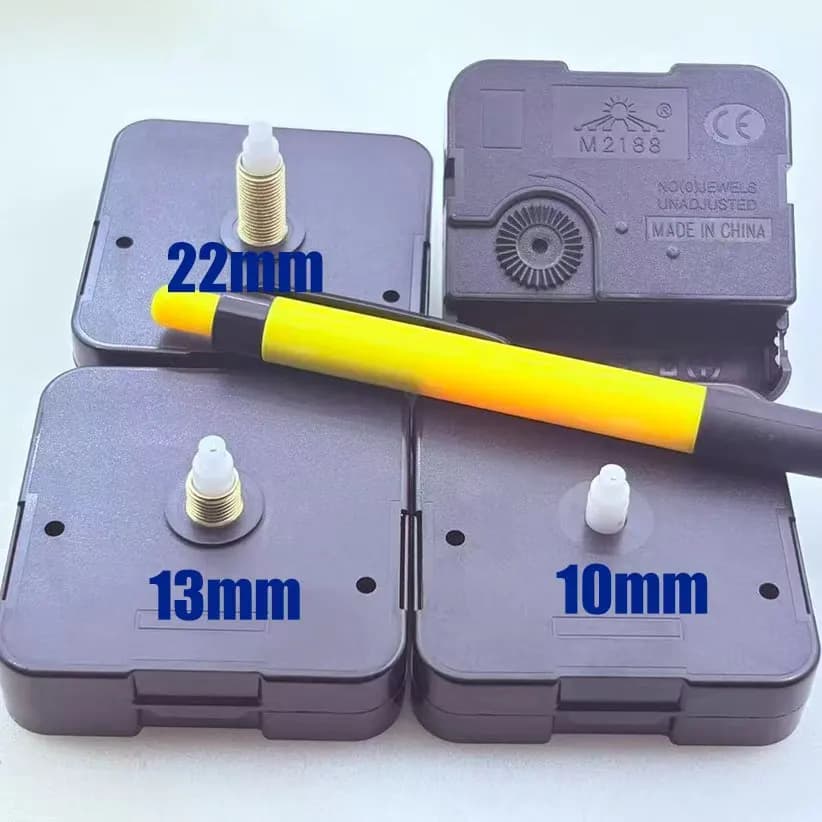 3pcs DIY Jumping Second Ticking Quartz Clock Movement Accessories 10/13/18/22mm Wall Clock Needles 2188 Quartz Clock Making Kit
