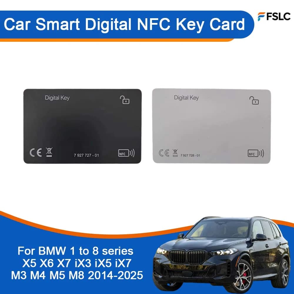Accessori Auto: Chiave Digitale NFC Smart per BMW Serie 1-8, X5, X6, X7, iX3, iX5, iX7, M3, M4, M5, M8 (2014-2025) - Aggiornamento Auto