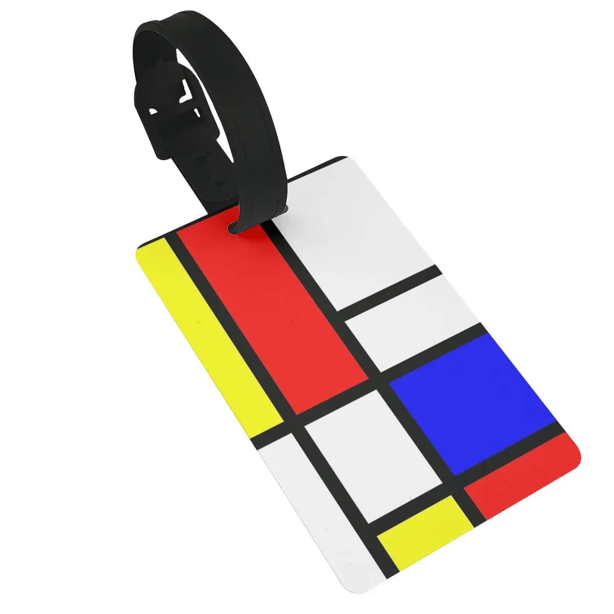 Piet Mondrian Composizione 2 Etichette per bagagli Accessori per valigie Etichetta per imbarco per bagagli da viaggio Porta etichette portatile ID Nome Indirizzo