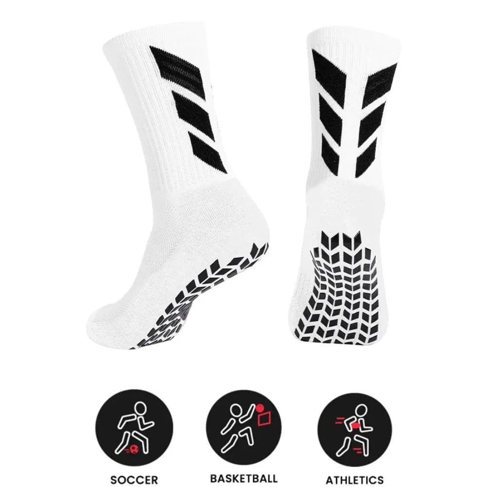 Calze da Calcio Antiscivolo da Uomo, 1 Paio, Comode e Traspiranti in Misto Cotone, Calze Sportive per Ospedale, Yoga, Allenamento, Abbigliamento Attivo