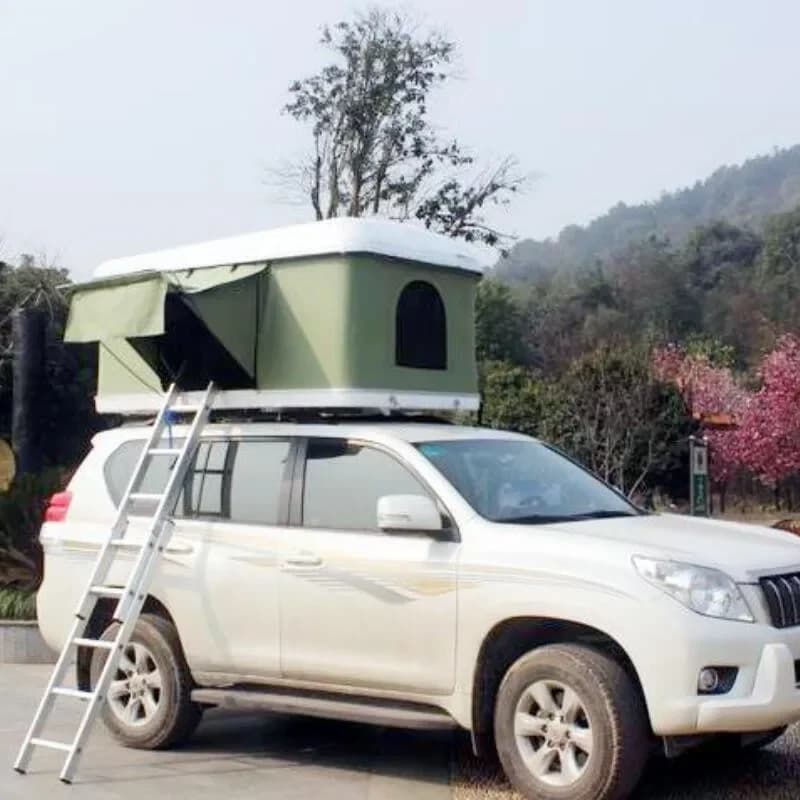 Fai da te pieghevole 4x4 Wd Suv Pop-up aperto tela esterna scatola da campeggio ABS guscio rigido automatico tetto superiore tenda sul tetto dell'auto in vendita