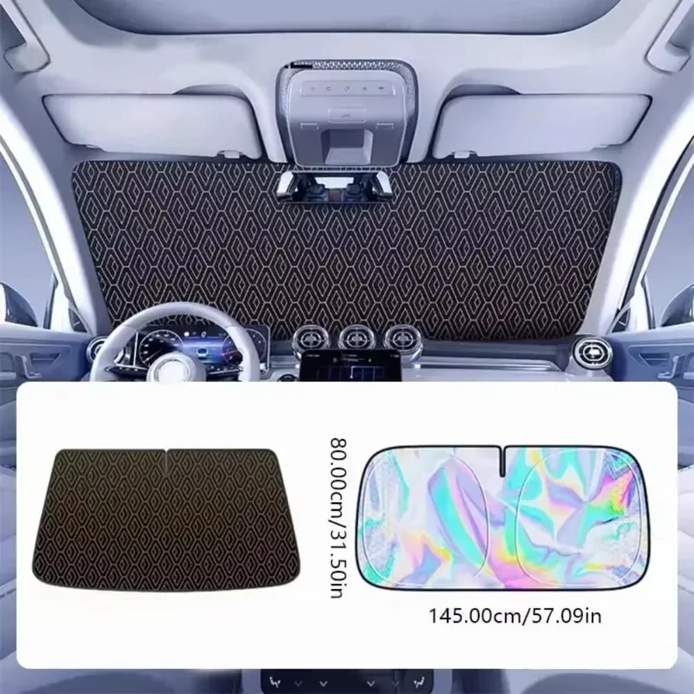 Car Windshield Sun Shade Cover Foldable Thicken Front Window UV Refletive Sunshade Curtain Sun Protection Cover