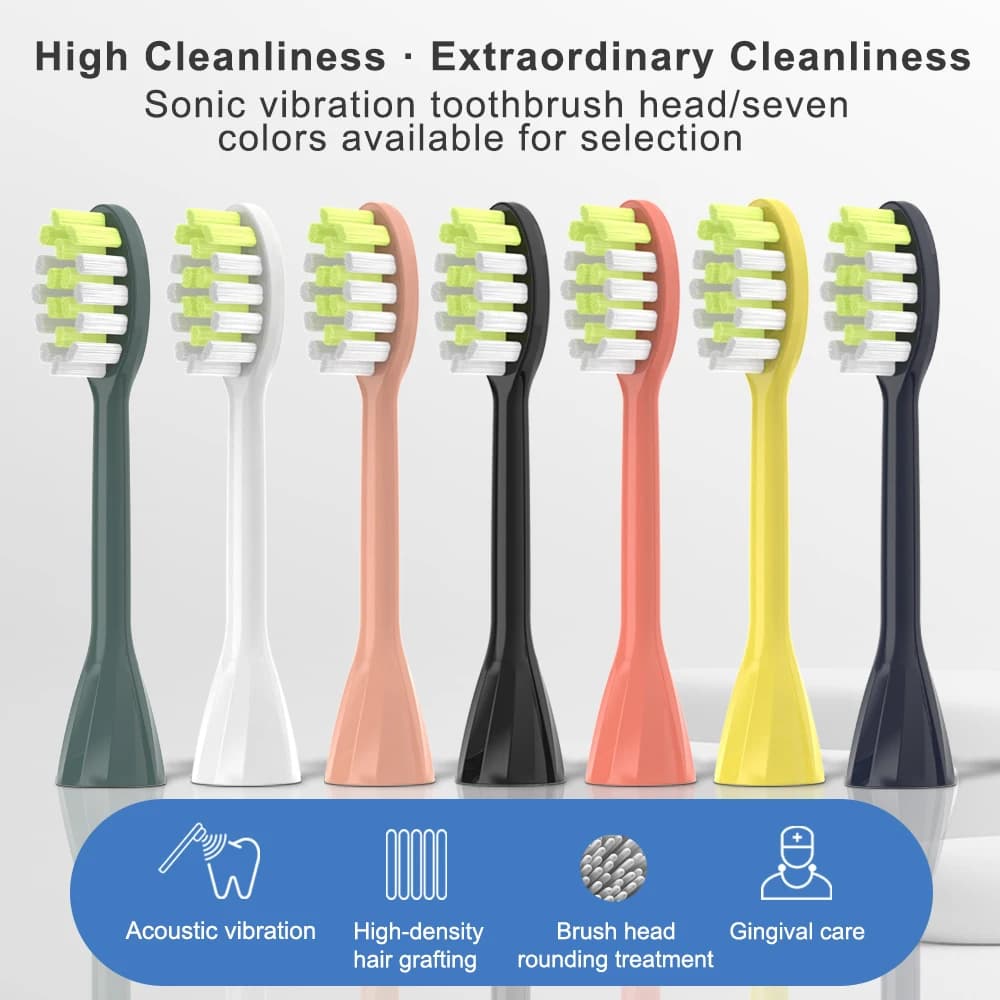 Suitable for Phi One HY1100 HY1200 series electric toothbrush heads compatible with DuPont bristles for toothbrush