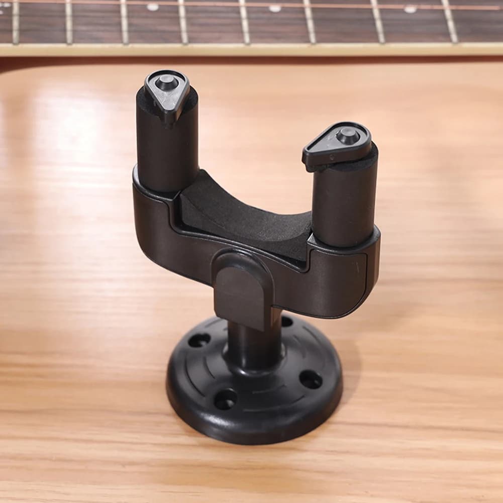 AS98 - Accessori per Strumenti Musicali, Supporto da Parete con Gancio, 2 Pezzi, per Chitarra, Pedale, Ukulele, Mandolino, Basso
