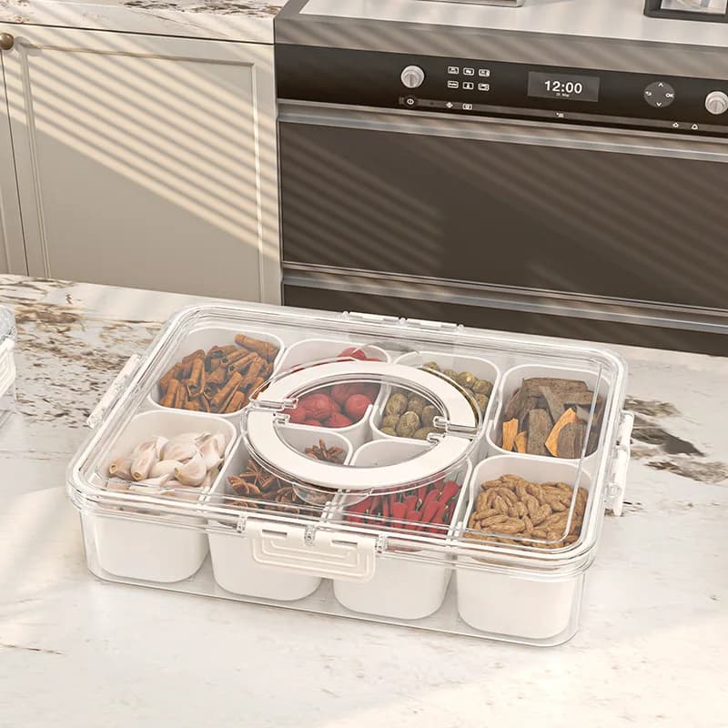 SomenieFood Storage Box, 1 Set Clear Food Storage Cok Container for Home Kitche