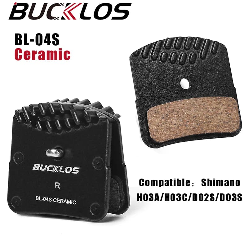 BUCKLOS Pastiglie Freno per Bicicletta Durevole Ceramica Strada Mountain Bike Pastiglie Freno Dissipazione del Calore Mtb Freni Pad Fit H03A H03C D02S D03S