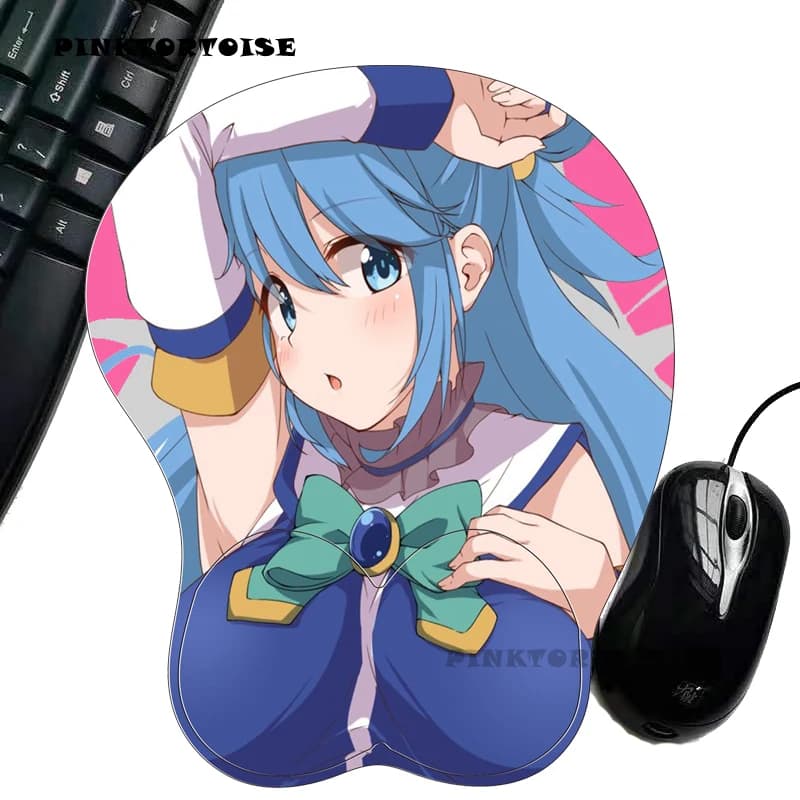 PINKTORTOISE Anime mousepad ambientale Silicone anime 3d Aqua mousepad laptop Mouse Pad Tappetino per mouse ergonomico