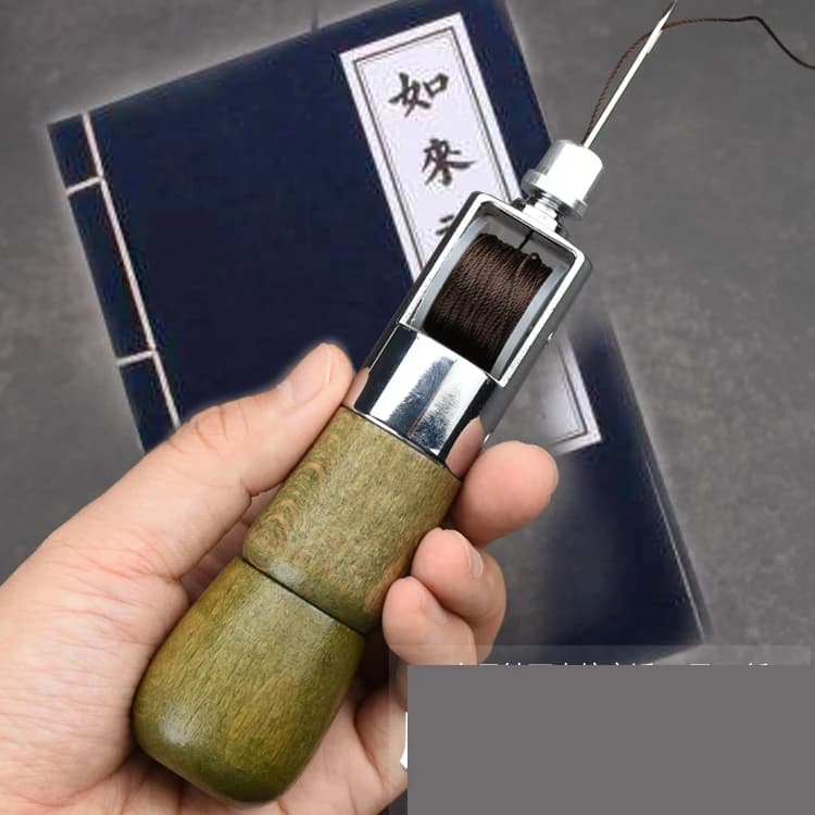 Kit punteruolo per cucire in pelle Cucitura a mano con set di accessori artigianali Bobine di ricambio per punteruolo manuale