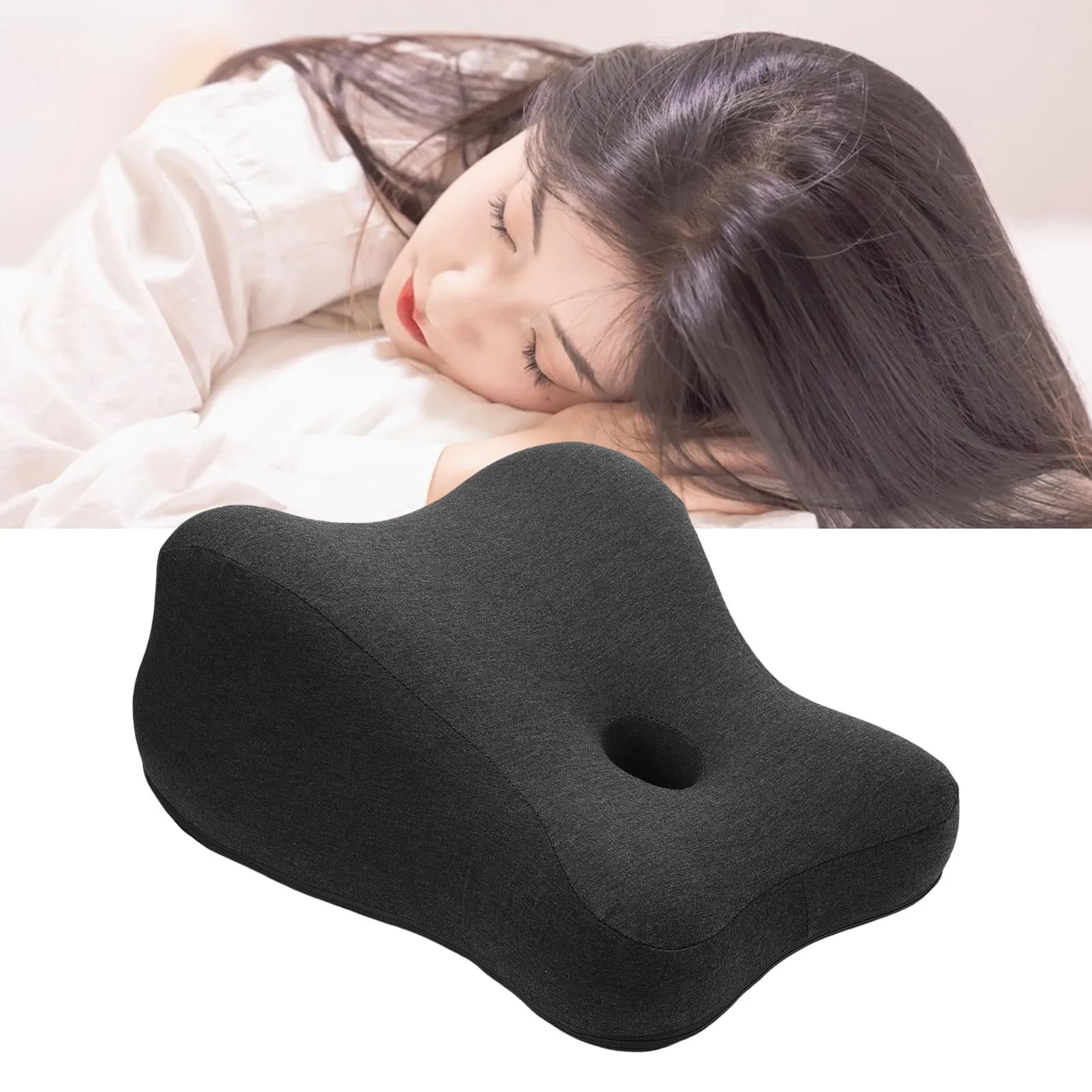 Cuscino Ergonomico Multifunzionale in Memory Foam Lavabile per Coppie, Ideale per la Lettura