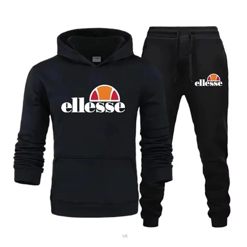 Fashion Hoodie Set 2026 (Style Campus Primaverile - New Set in Rows) - Fashion Printed Sweatshirt and Casual Pants This is a Mus