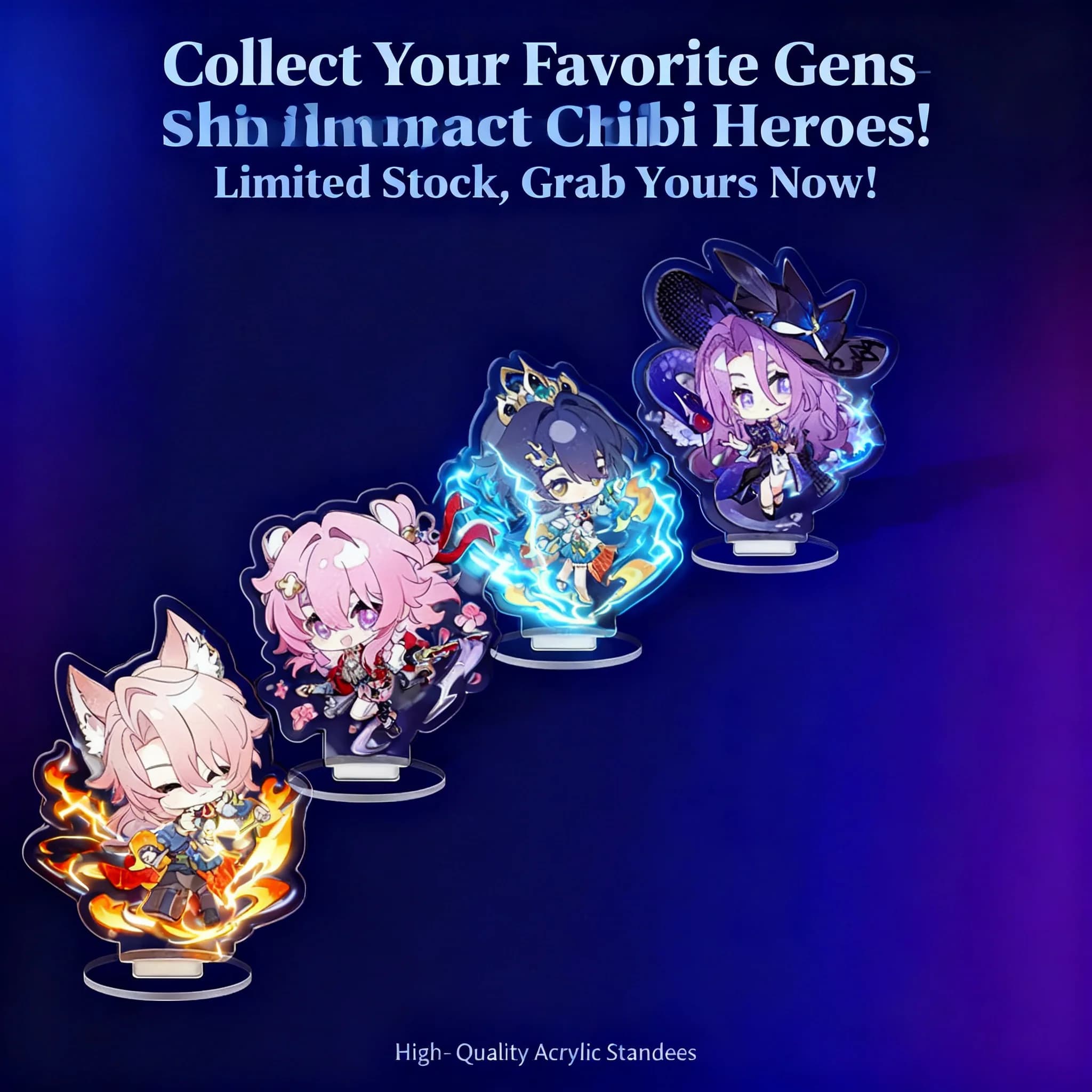Star Rail Boothill Jade Anime Espositore in Acrilico, Decorazione da Scrivania Carina, 8cm, Personaggio Yunli, Merchandising da Collezione