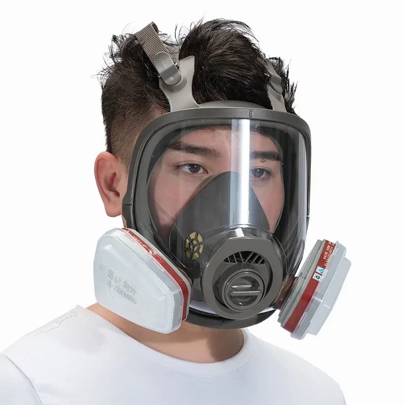 7 in 1 Anti-Fog Antipolvere 6800 Maschera antigas a pieno facciale Pittura industriale Spruzzo Respiratore Filtro Sicurezza Protezione da lavoro