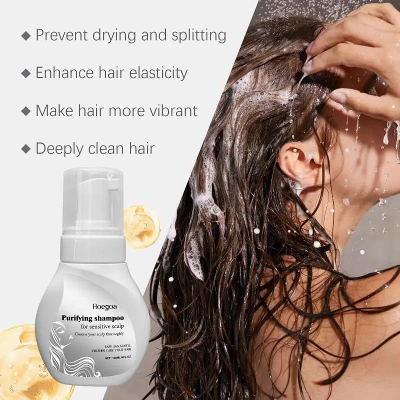 Shampoo Riparatore Nutriente per Radici dei Capelli, Idratante per Pulizia Profonda, per Massaggio Quotidiano e Cura del Cuoio Capelluto in Salone
