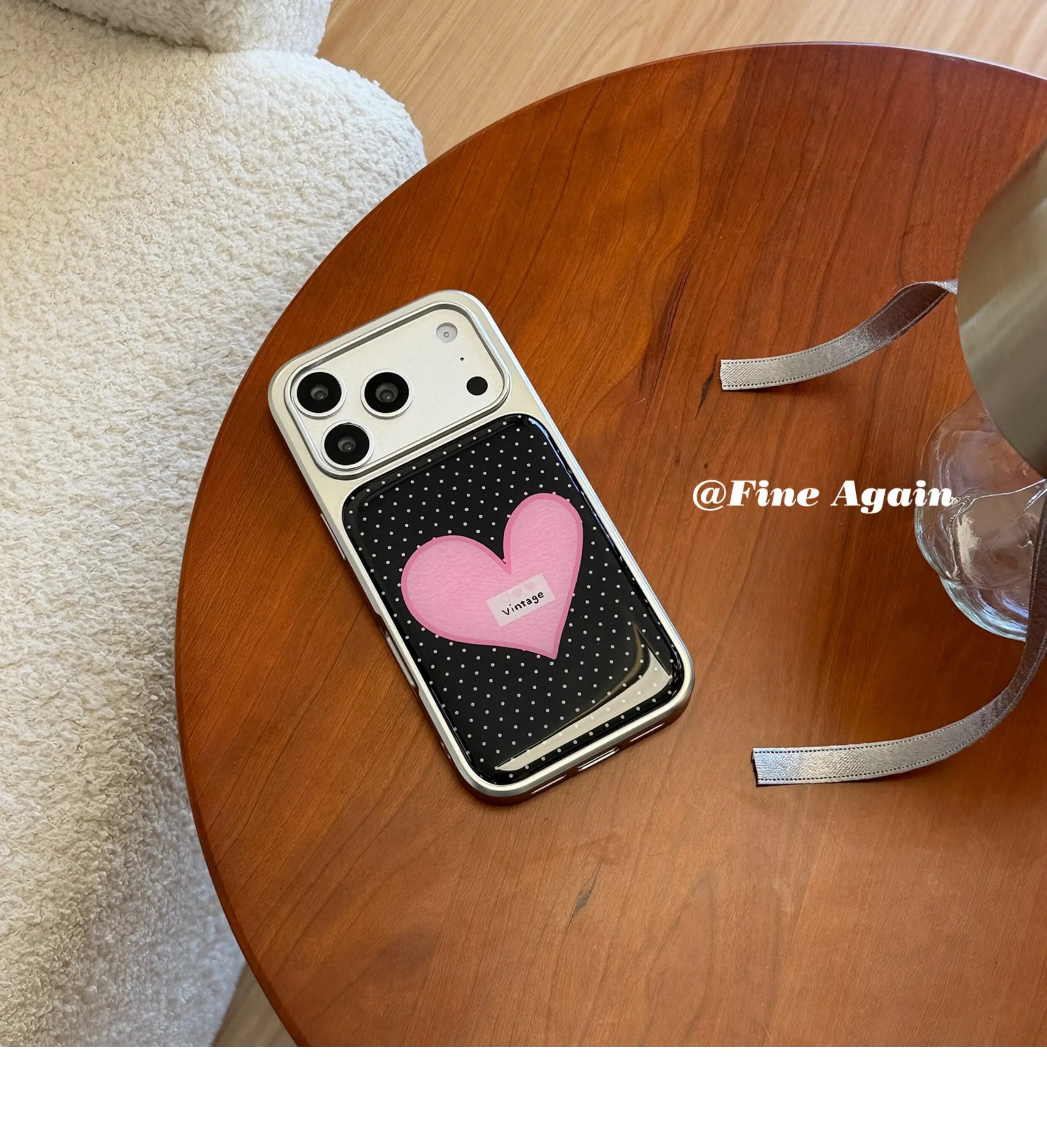 Cover per iPhone 17 16 15 14 13 12 11 Pro Max PLUS AIR Y2K personalizzata rosa dolce con bordo argentato stile coreano