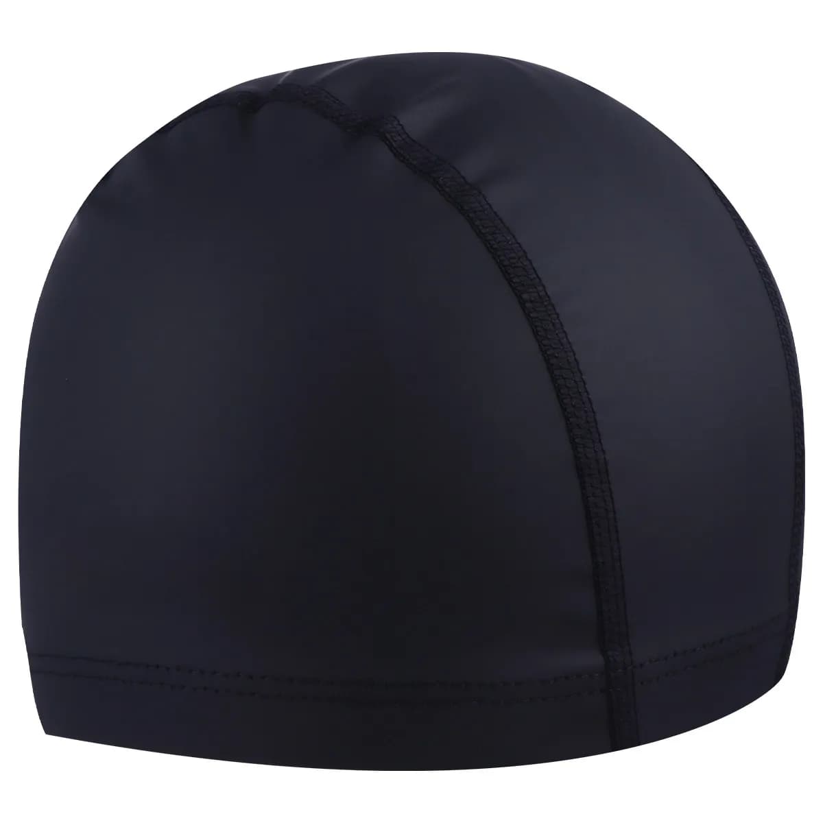 1 pezzo di cappello da nuoto per adulti, in silicone, impermeabile, elastico, per proteggere i capelli e le orecchie, nero, leggero, flessibile, per donne e uomini