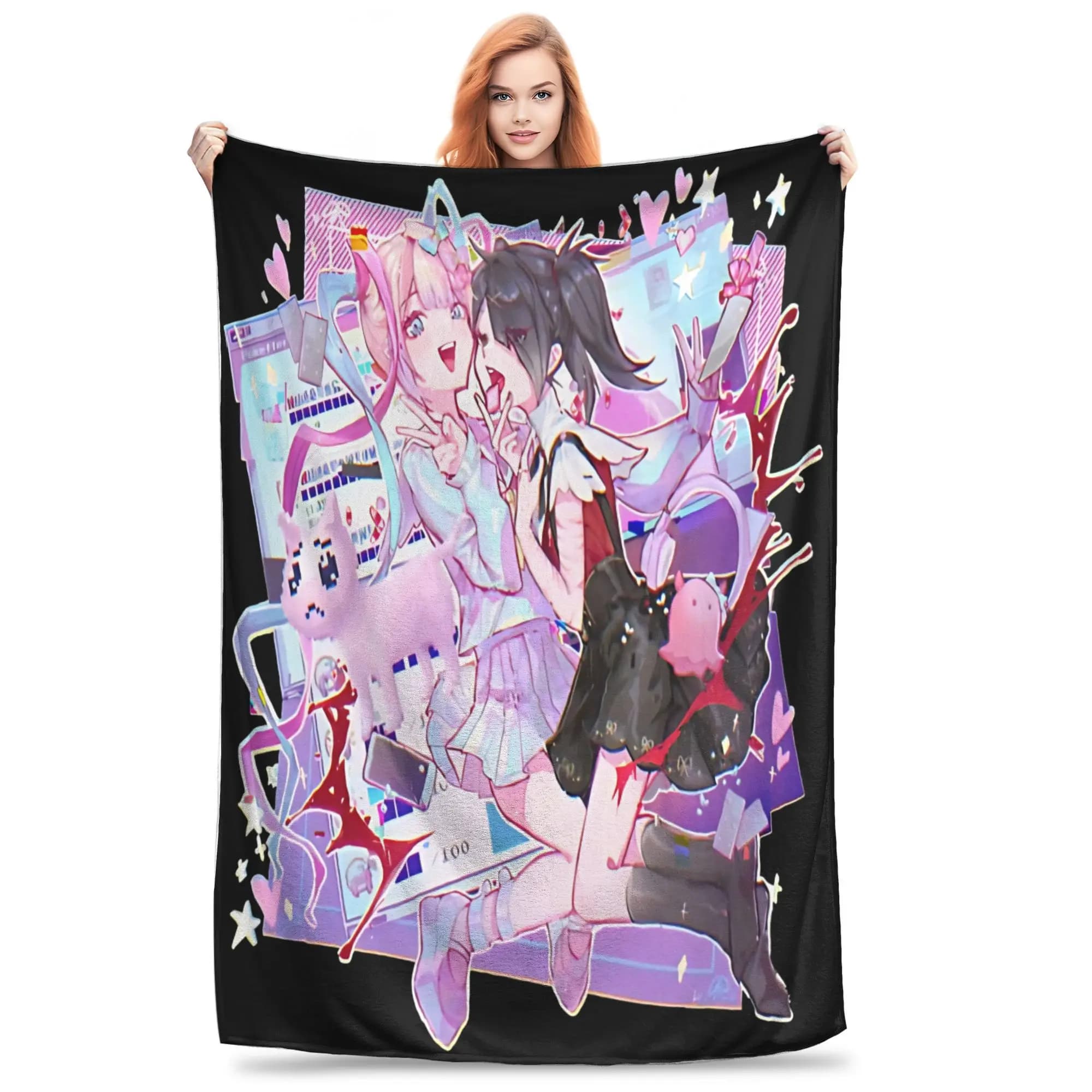 Coperte Needy Streamer Overload, leggere e sottili in pile, ideali come regali di comfort, plaid e copriletti