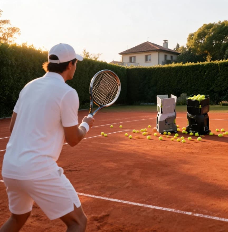Professional Tenniix Tennis Ball Machine Vision-Based AI Tennis Robot Training Tennis Ball Launch Training Shooting Machine