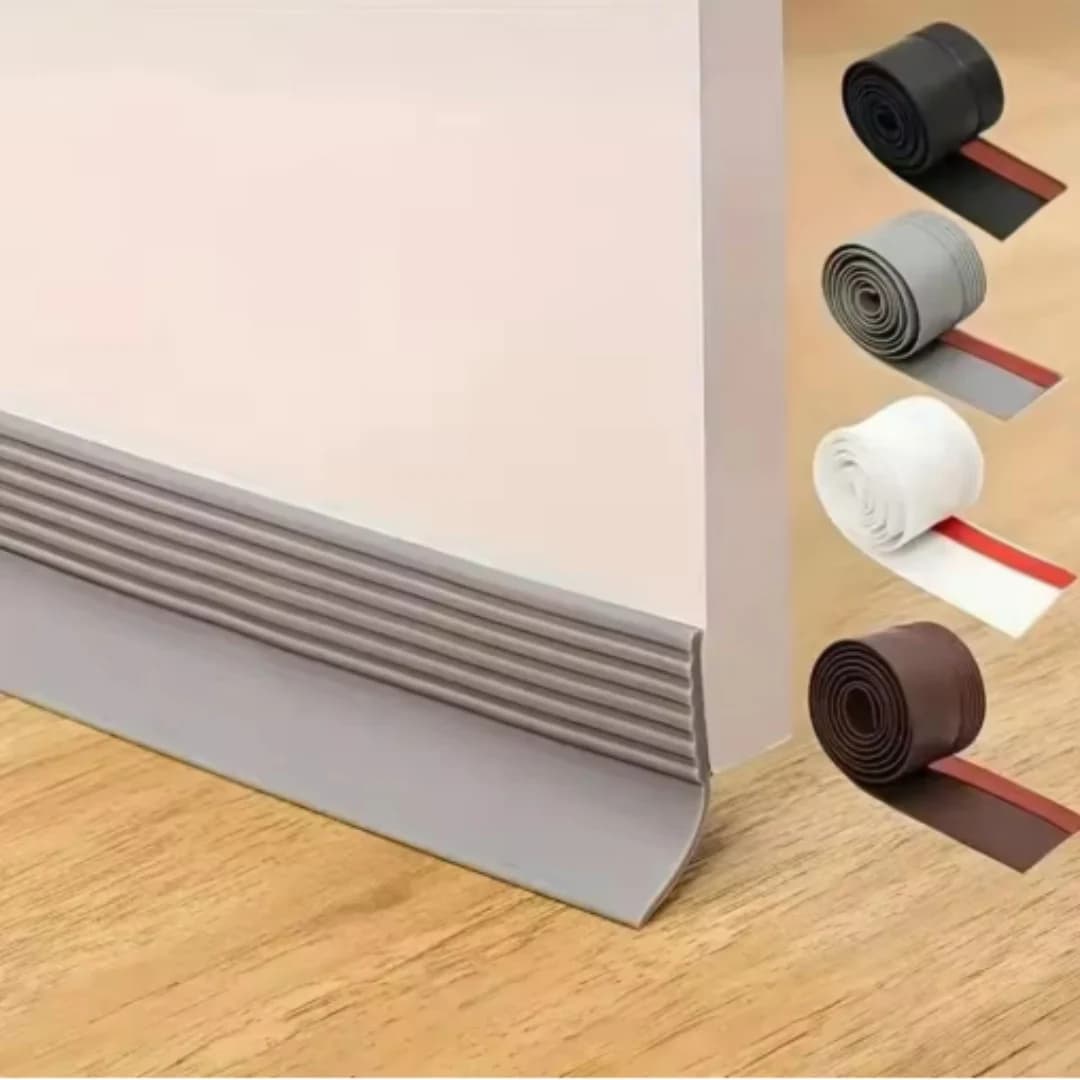 Soundproof Door Bottom Sealing Strip Self-adhesive TPE Draught Excluder Home Insect Prevention Door Draft Stopper Bedroom