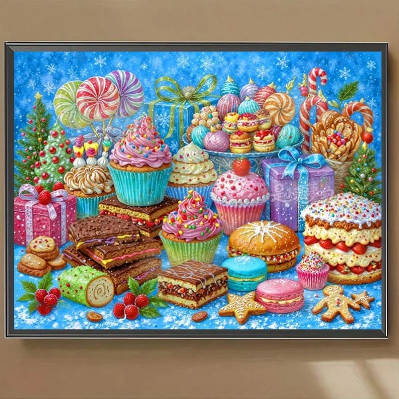 500/1000/1200/2000PCS Puzzles for Adults Colorful Dessert Candies,Jigsaw Puzzles Brain Challenge Game Gift Home Decor