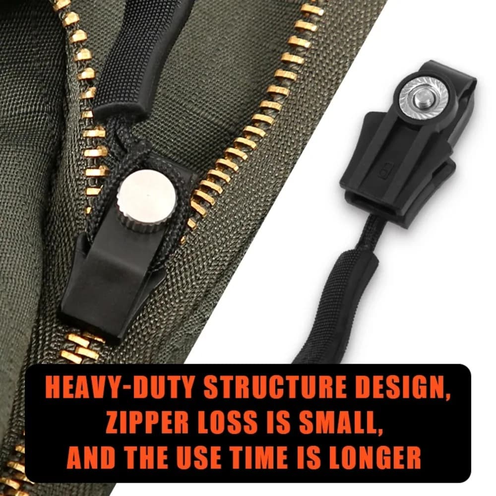3 Different Size Zipper Repair Kit DIY Replacement Bad Buckle Instant Zipper Puller Sewing Tools Metal Suitcase Zipper Head
