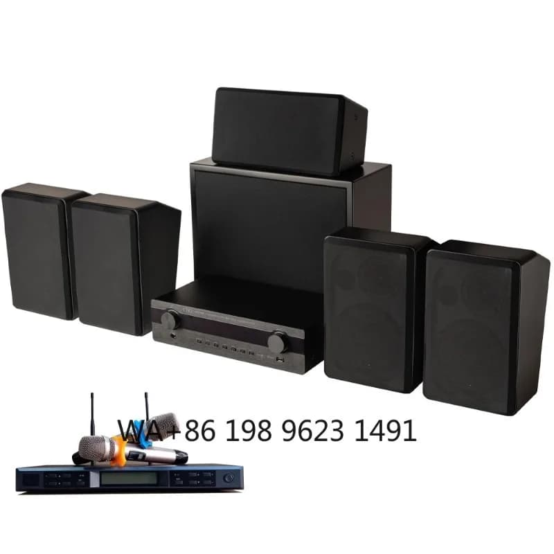 Sistema Karaoke Domestico All-in-One con Altoparlante Amplificato e Microfono Wireless per Intrattenimento Indoor