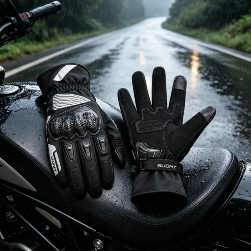 Nuovi Guanti Invernali da Moto SUOMY 2026, Antivento, Termici, Touch Screen, per Pendolari Urbani, per Uomo e Donna