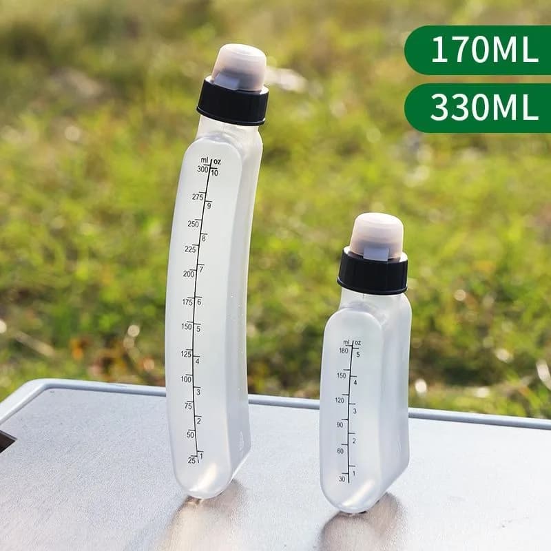 Marsupio Sportivo da Corsa per Esterni con Portaborraccia Integrato, Marsupio Curvo Ergonomico, Portatile per Fitness e Maratona