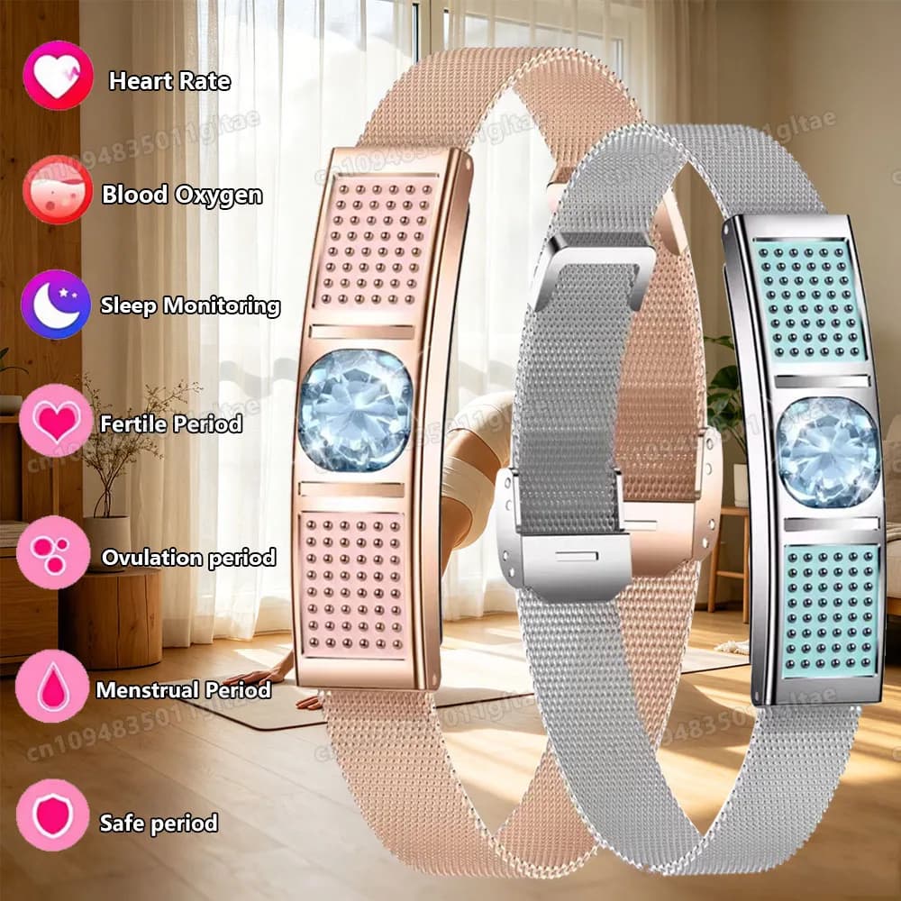 New Smart Bracelet For Women With Health and Sleep Monitoring Multiple Exercise Modes,Women's Health Monitoring For Android IOS