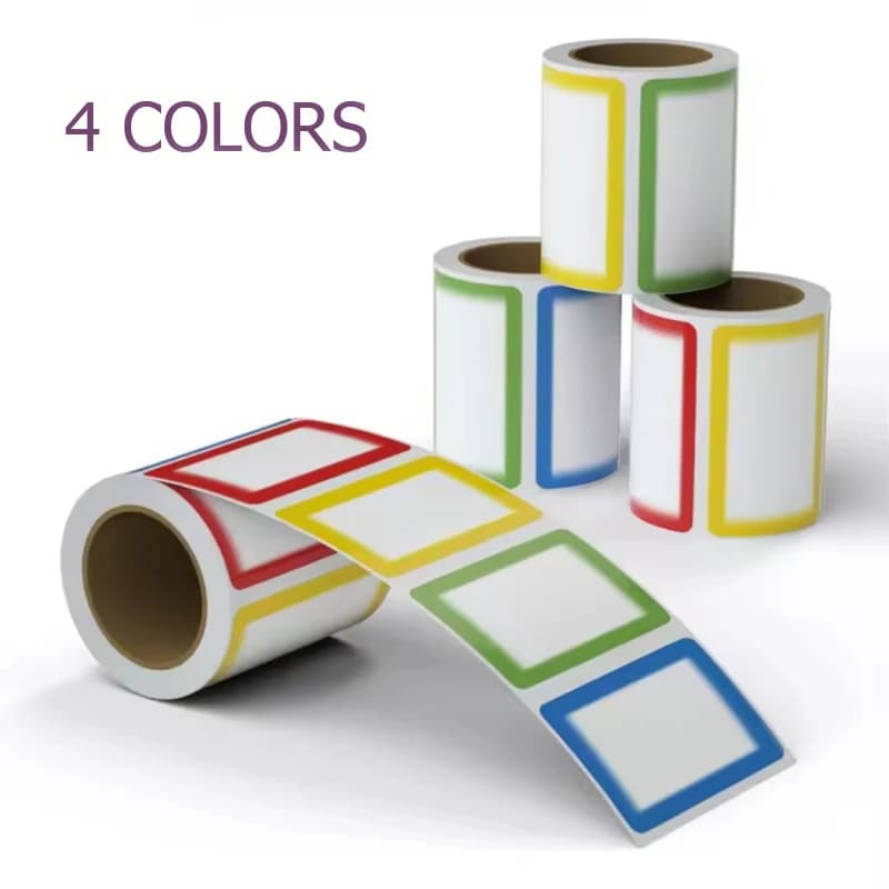 250Pcs Removable Blank Sticker Labels For Home Office File Notes Handwritten Name Sticker Paper Bottle Folder Organizer Labels
