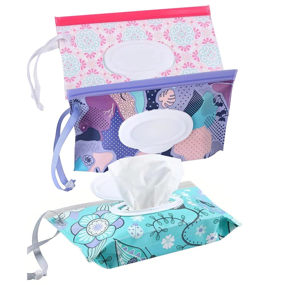 1/2/3/4 pezzi scatola di salviette umidificate portatile dispenser di salviette per bambini contenitore per salviette umidificate riutilizzabile da viaggio
