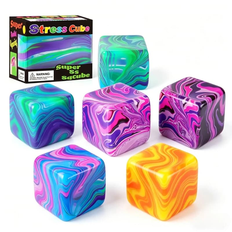 Needoh Snowflake Ice Cube Malt Sugar Squishy Blind Box Antistress a Lenta Risposta, Giocattolo da Spremere Anti-Ansia, Puzzle Sensoriale