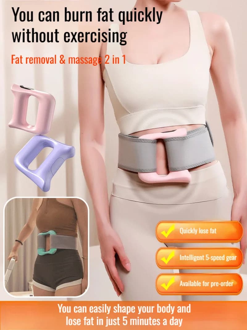 Massaggiatore fitness ricaricabile con mini anello per yoga a vibrazione rapida per bruciare i grassi per palestra domestica, scolpire il corpo e recupero muscolare