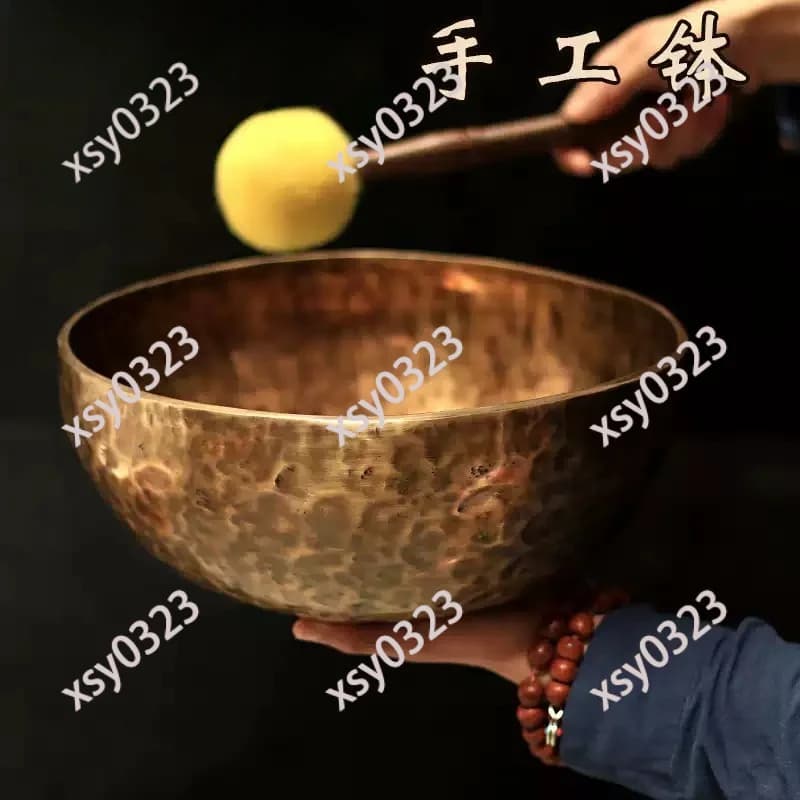 Handmade Copper Singing Bowl Yoga Meditation Decor for Relaxation