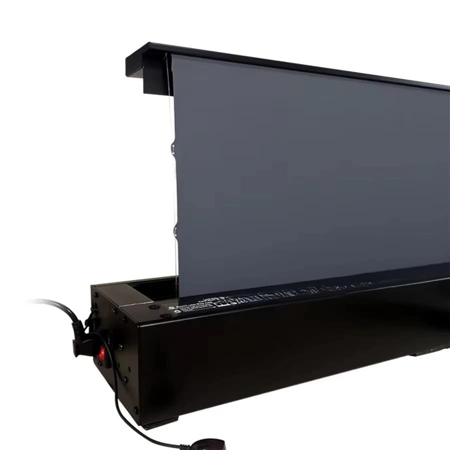 Screen Pro Electric Floor Rising UST 4K ALR Schermo per proiettore in cristallo grigio Schermo pull up per proiettore laser a lancio ultra corto