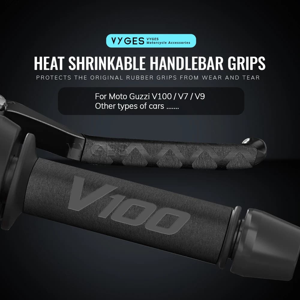 Motorcycle Heat Shrinkable Handlebar Grips Clutch Brake Lever Cover Non-slip Grip Glove For Moto Guzzi V100 V7 V9 V 100