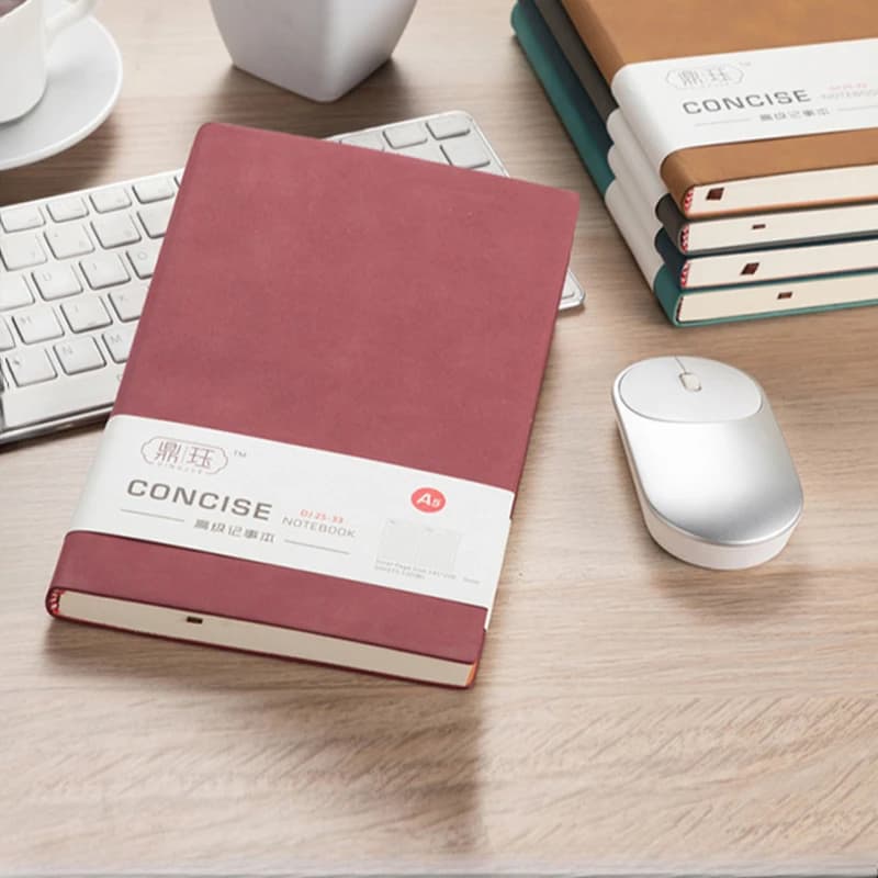 A5 A6 80 fogli Business Pu Blocco note Pelle di pecora Studente Stazionario Notebook Foderato Agenda giornaliera Notebook Journal