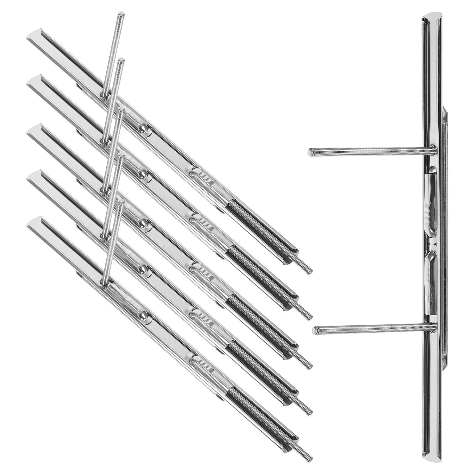 6Pcs Metal Three-Hole Spiral Binder Clips Heavy-Duty Book Binding Fasteners for Loose Leaf Notebooks Planners Scrapbooks Office